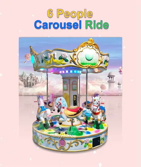 Parc d'attractions 6 personnes Carrousels Manèges pour enfants Manèges pour enfants Carrousel