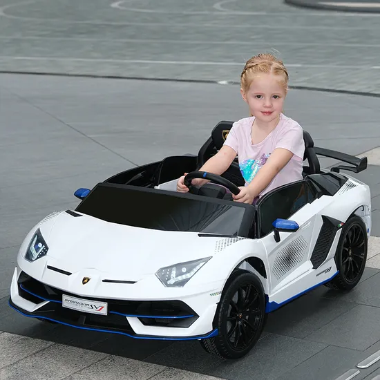 Voiture électrique pour enfants Lamborghini, nouvelle voiture télécommandée pouvant accueillir quatre personnes