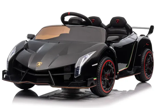 Voiture électrique 12 V 2 places pour enfants, jouet cool, Lamborghini Veneno sous licence, avec télécommande 2,4 G