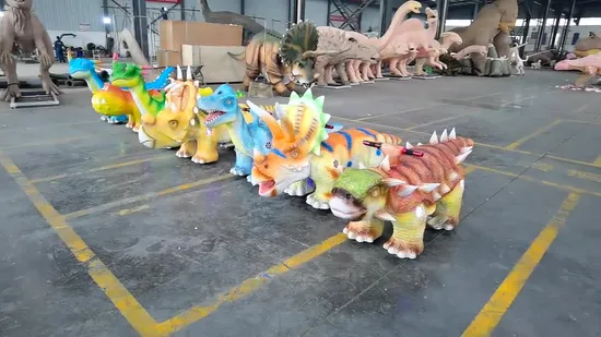 Divertissement pour enfants : balade électrique en forme de dinosaure